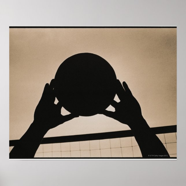 Poster Silhouette de Voleibol 2 (Frente)