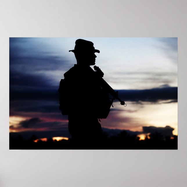 Poster Silhouette Marinha (Frente)