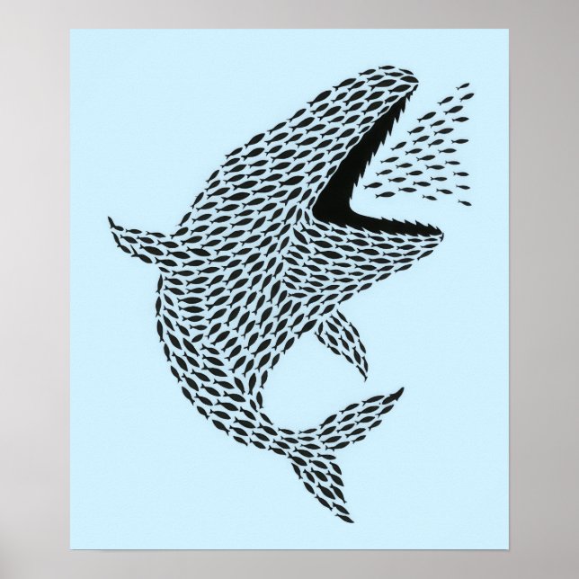 Poster Silhouette Orca (Frente)