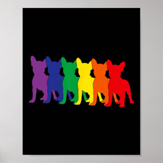 Poster Silhouettes Chihuahua Dog Lovers