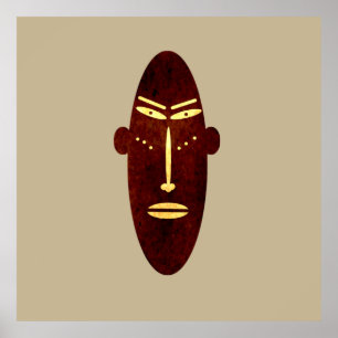 Poster silhueta abstrato moderna autêntica