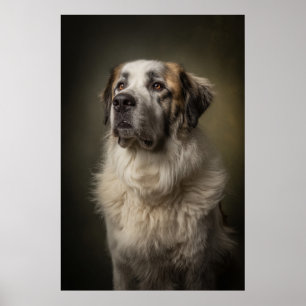 Poster Silhueta de Cachorro Elegante
