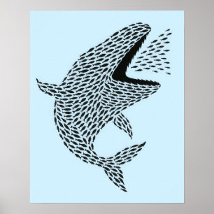 Poster Silhueta Orca