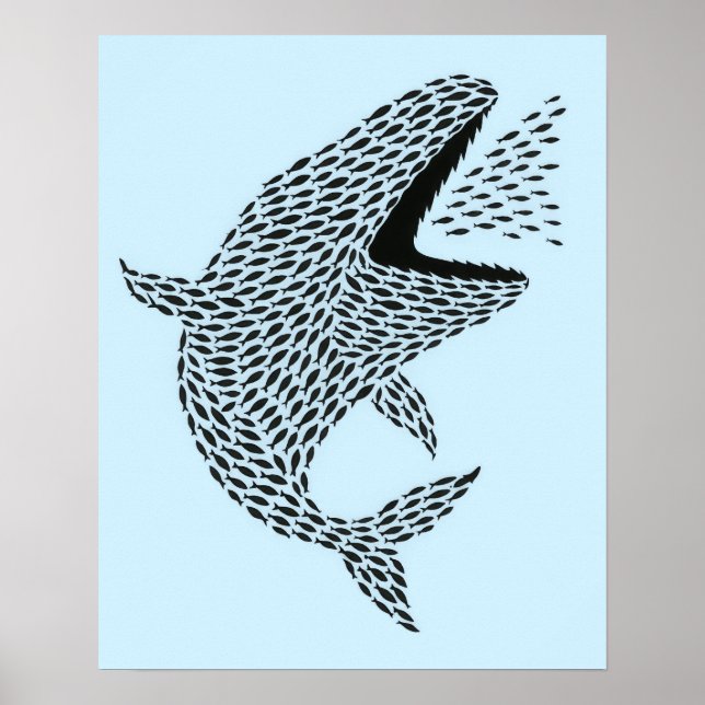 Poster Silhueta Orca (Frente)