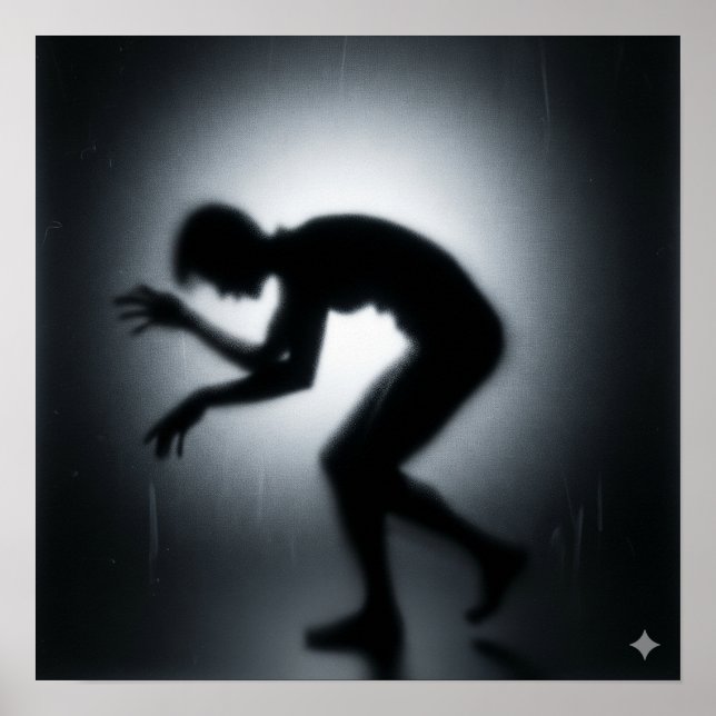 Poster Silhuette de Refrigeração (Frente)