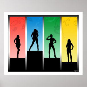 Poster Silhuettes