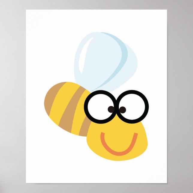 Poster silly goofy bumble bee (Frente)