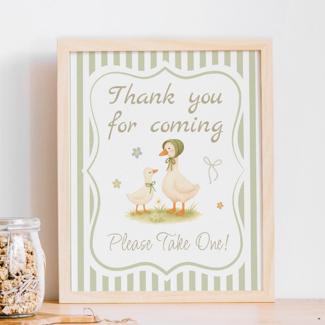 Poster Silly Goose Baby Shower Favor  (Criador carregado)