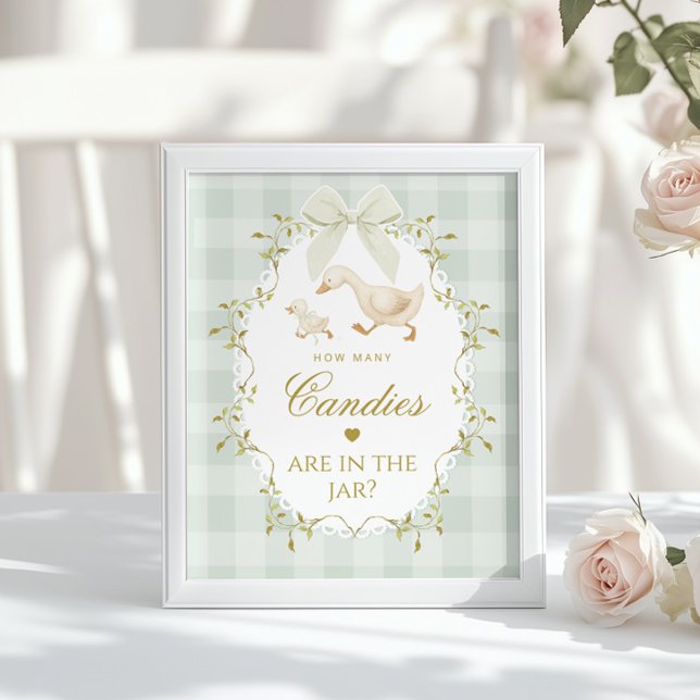 Poster Silly Goose How many candies Sage Gender Neutral (Criador carregado)