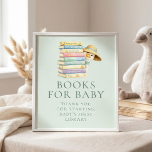 Poster Silly Goose Sage Livros para Sinal de Chuvada de B