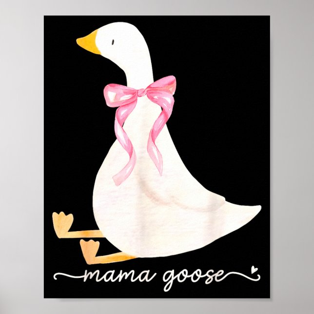 Poster Silly Mama Goose Daddy Goose Matching Goose Family (Frente)