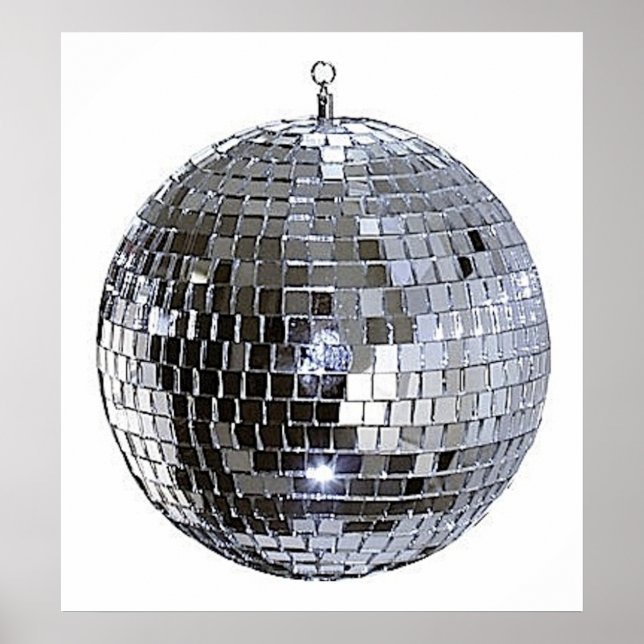 Pôster Silver Disco Ball (Frente)