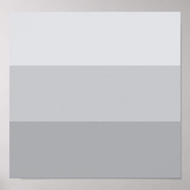 Poster Silver Gray Striped (Frente)