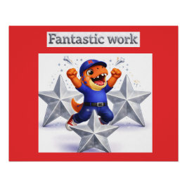 Pôster Silver star celebration poster