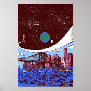 Poster Silver Surfer encontra a Terra