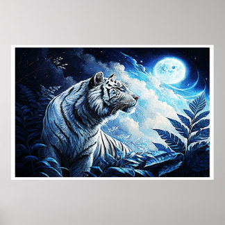 POSTER SILVER TIGER