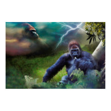 SILVERBACK GORILLA JUNGLE ENLIGHTENT