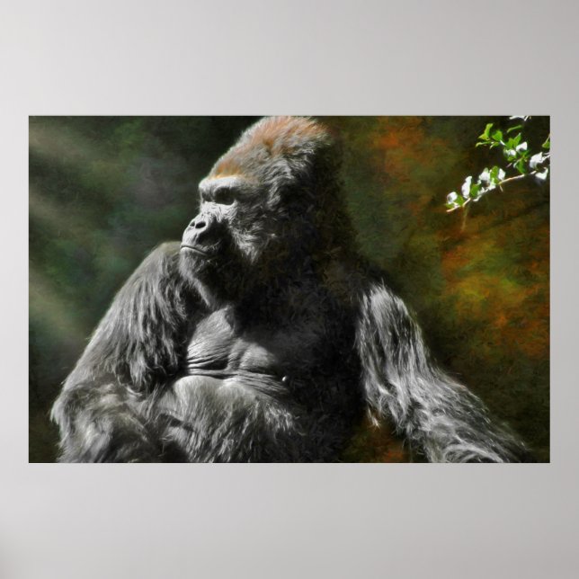 POSTER SILVERBACK GORILLA LEADER (Frente)