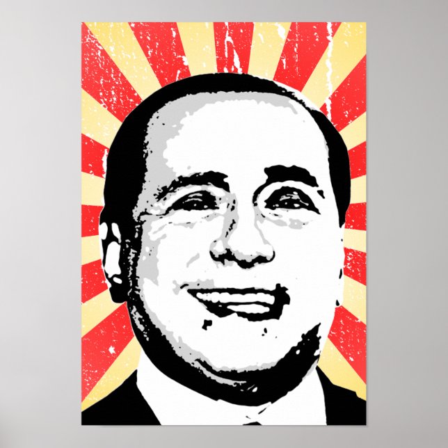 Pôster Silvio Berlusconi (Frente)