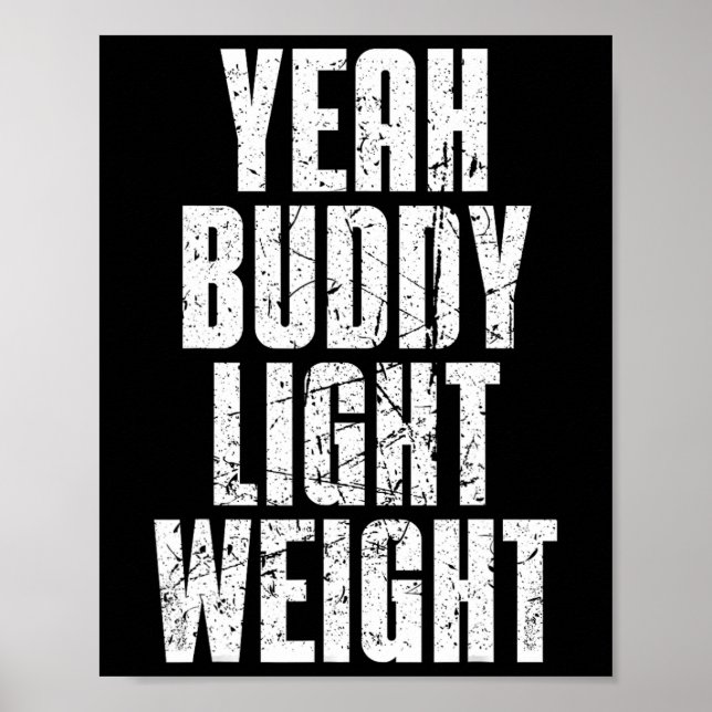 Poster Sim, Buddy Light Weight (Frente)