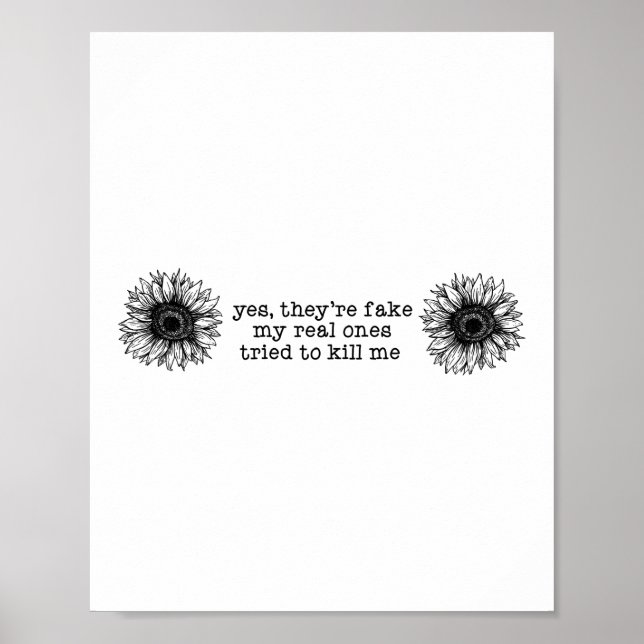 Poster Sim, eles são sobreviventes falsos de consciência  (Frente)