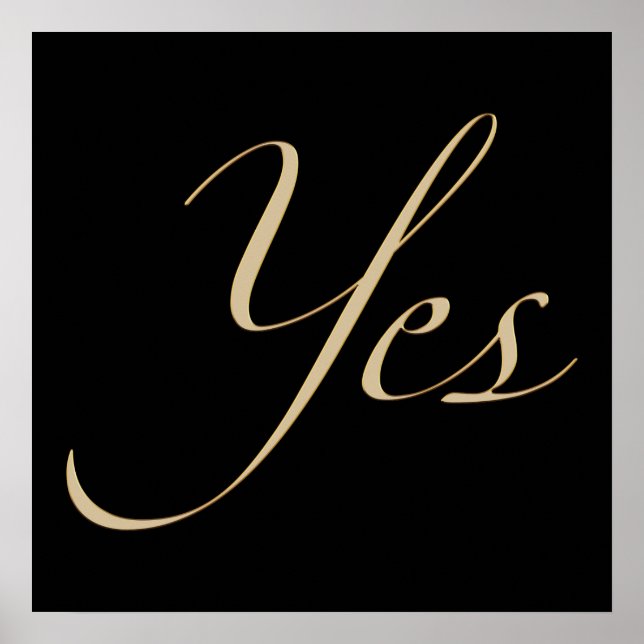 Poster Sim Estilo III (Frente)