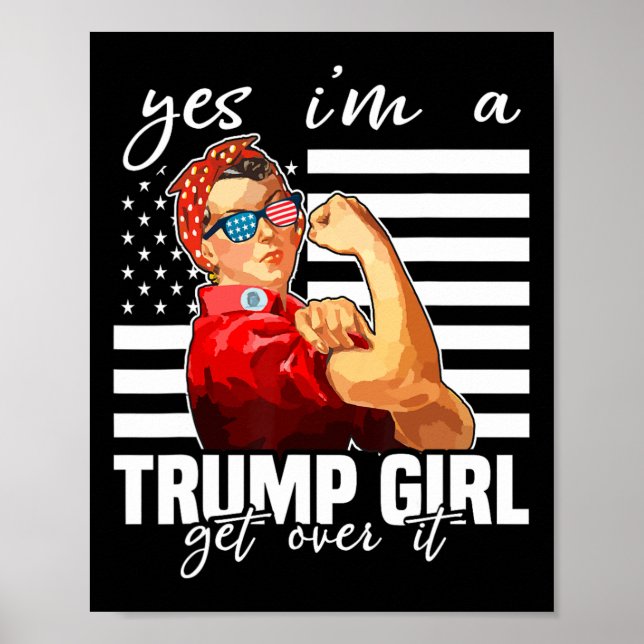 Poster Sim, eu sou uma garota de tropeço supera o trunfo  (Frente)