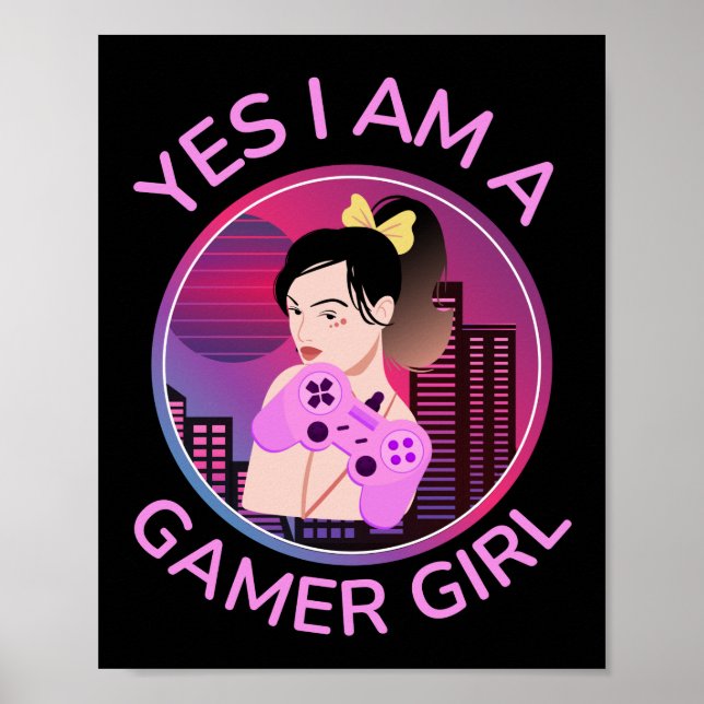 POSTER SIM EU SOU UMA GAROTA GAMER (Frente)