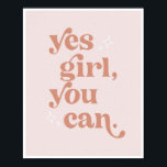 Poster Sim Garota Que Você Pode Retroceder Fonte De Vinta<br><div class="desc">Sim Garota Que Você Pode Retroceder Fonte De Vintage</div>