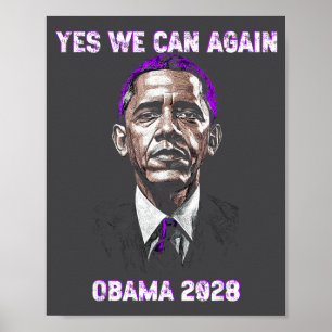 Poster Sim, Nós, Podemos, Presidente Obama 2028 Frase Pol