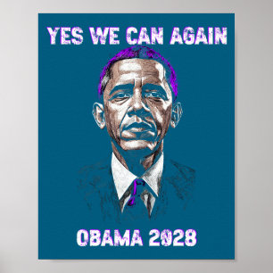 Poster Sim, Nós, Podemos, Presidente Obama 2028 Frase Pol