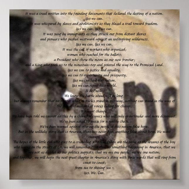 PÔSTER SIM, PODEMOS (Frente)