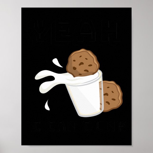 Poster Sim, Posso Molhar Biscoitos Com Leite E Biscoito S (Frente)