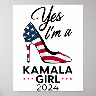 Poster Sim Sou Uma Kamala Girl Stilettos High Heel Harris