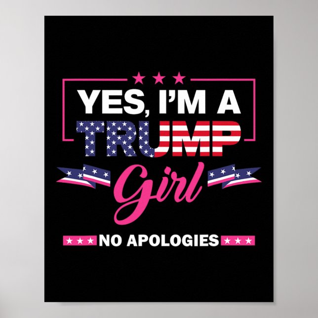 Poster Sim, sou uma Trump Girl sem desculpas 2024 (Frente)