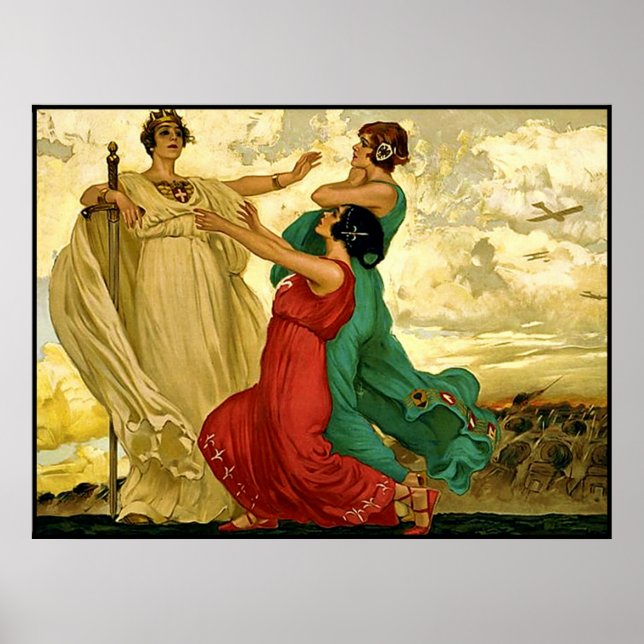 Poster Sim! Vintage italiano WW1. (Frente)