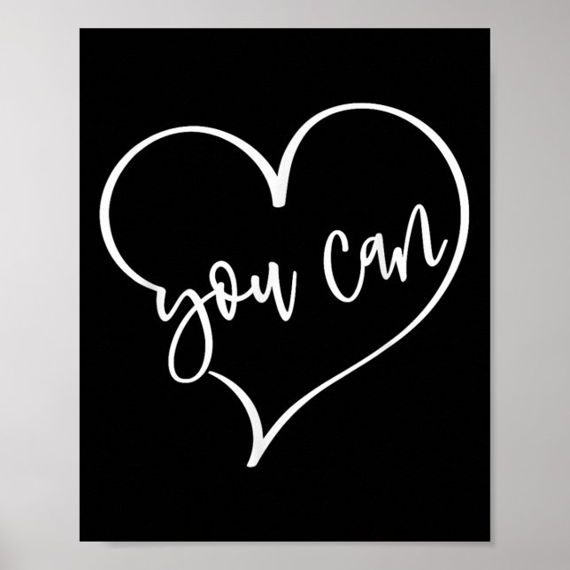 Poster Sim Você Pode Fazer Qualquer Coisa Motivação Para  (Frente)