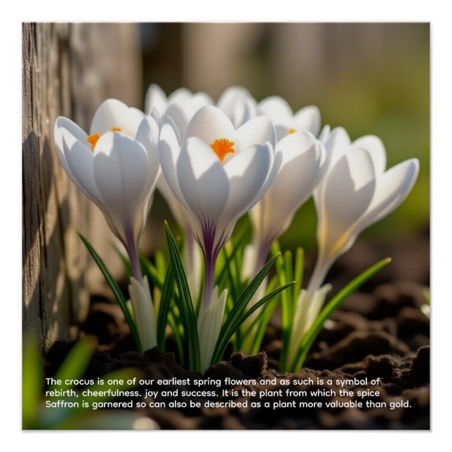 Pôster Simbolismo do Crocus (Frente)
