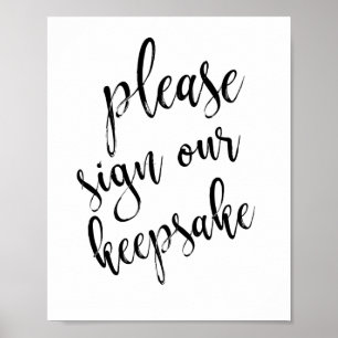 Poster Símbolo 8x10 do livro convidado do alternativo pre