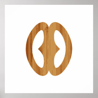 Poster Símbolo Adinkra Hope Nyame biribi dois soro Ideia