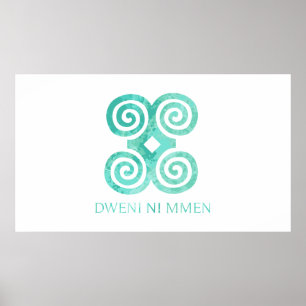 Poster Símbolo Andika de humildade Dweni Ni Mmen Gift Ide
