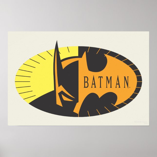 Pôster Símbolo Batman | Logotipo da silhueta (Frente)