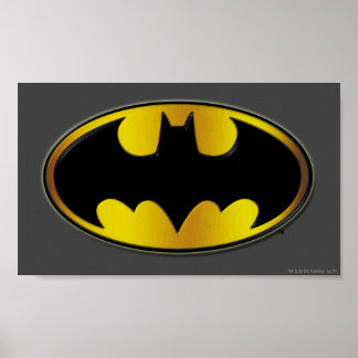 Pôster Símbolo Batman | Logotipo de gradiente oval