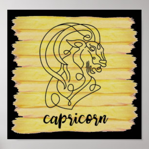 Poster Símbolo Capricorn Star