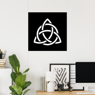 Poster Símbolo Celtic Trinity Knot Triquetra