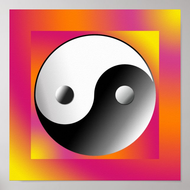 Poster Símbolo chinês Yin Yang (Frente)