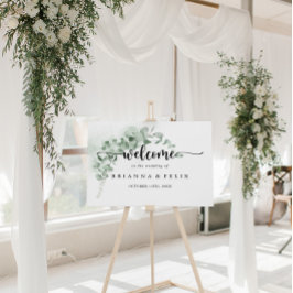 Poster Símbolo Clássico de Boas-vindas do Casamento Eucal