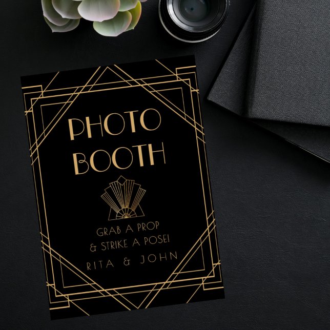 Poster Símbolo Clássico de Casamento de Foto de Booth Dou (Criador carregado)