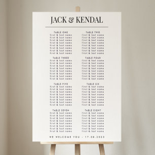 Poster Símbolo Clássico de Casamento Negro e Branco