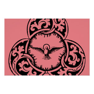 Pôster Símbolo cristão do Espírito Santo